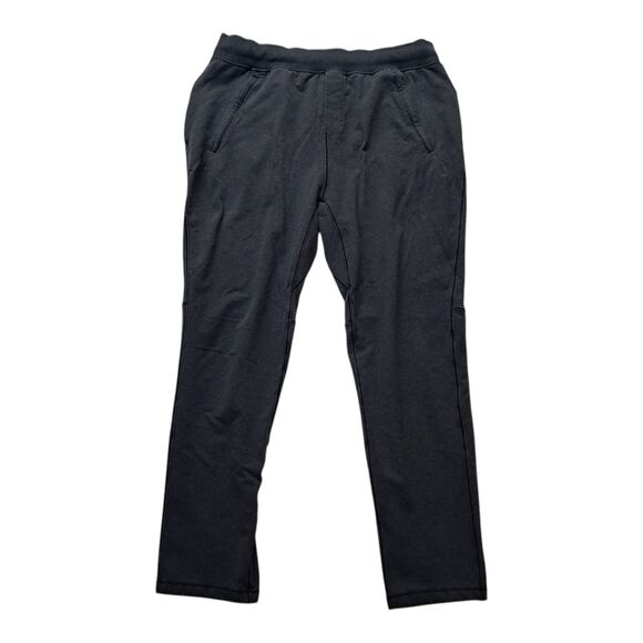 Lululemon Sweatpants Men's XXL Cross Cut Pant Heathered Black Zip Pockets Gym - Picture 1 of 13